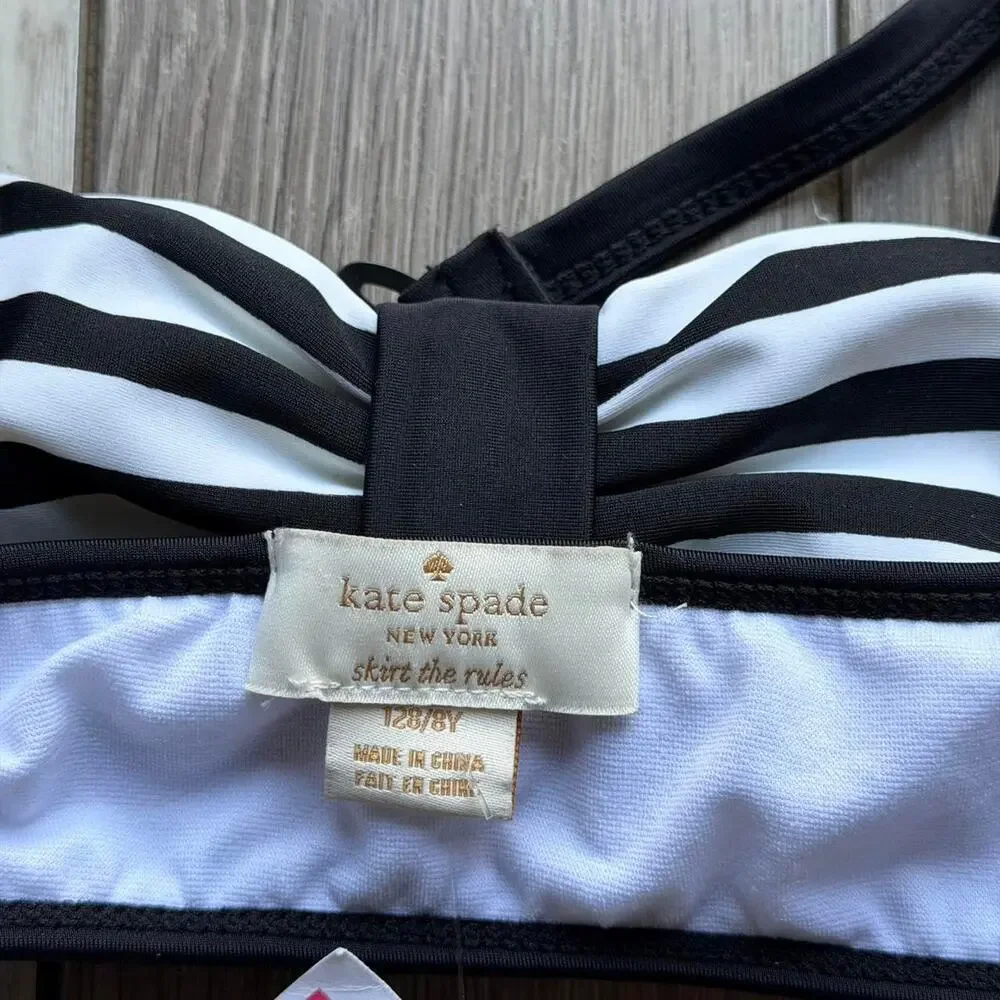 Black and white striped bandeau
